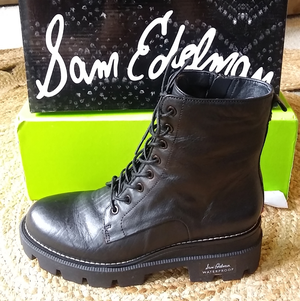 👢NEW-Sam Edelman Leather Garret combat boots